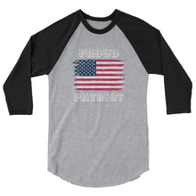 Load image into Gallery viewer, Proud Patriot 3/4 sleeve raglan shirt