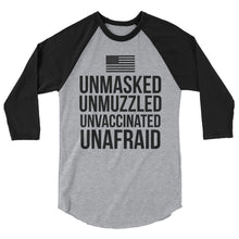Cargar imagen en el visor de la galería, UnAfraid! 3/4 sleeve raglan shirt
