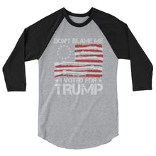 Cargar imagen en el visor de la galería, Voted for Trump 3/4 sleeve raglan shirt