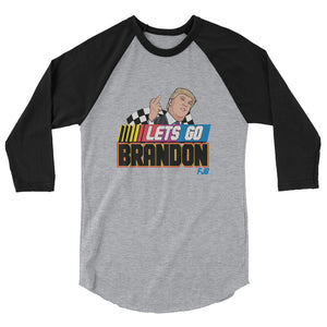 Let’s go Brandon FJB Trump 3/4 sleeve raglan shirt