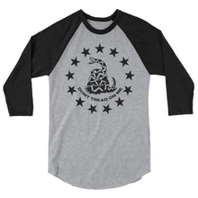 Cargar imagen en el visor de la galería, Don’t Tread On Me 3/4 sleeve raglan shirt