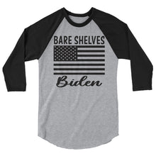 Cargar imagen en el visor de la galería, Bare shelves Biden 3/4 sleeve raglan shirt