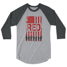 Cargar imagen en el visor de la galería, Remember Everyone Deployed 3/4 sleeve raglan shirt