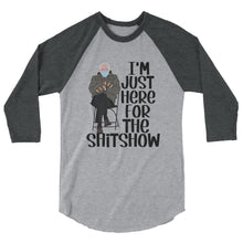 Load image into Gallery viewer, Bernie Sh*t Show 3/4 sleeve raglan shirt