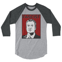 Cargar imagen en el visor de la galería, Mayor de Blasio Is A Fascist 3/4 sleeve raglan shirt
