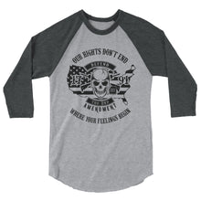 Cargar imagen en el visor de la galería, 2nd Amendment 3/4 sleeve raglan shirt