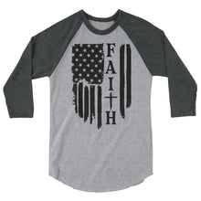 Cargar imagen en el visor de la galería, FAITH 3/4 sleeve raglan shirt