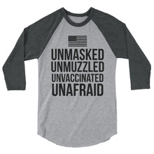 Cargar imagen en el visor de la galería, UnAfraid! 3/4 sleeve raglan shirt