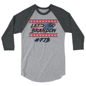 Let’s go Brandon FJB 3/4 sleeve raglan shirt