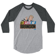 Charger l'image dans la galerie, Let’s go Brandon FJB Trump 3/4 sleeve raglan shirt