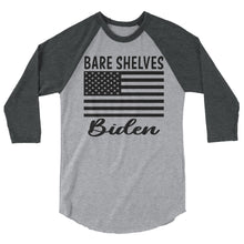 Load image into Gallery viewer, Bare shelves Biden 3/4 sleeve raglan shirt
