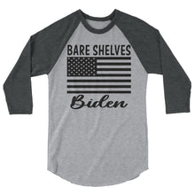 Cargar imagen en el visor de la galería, Bare shelves Biden 3/4 sleeve raglan shirt