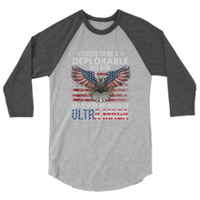 Cargar imagen en el visor de la galería, ULTRA MAGA 3/4 sleeve raglan shirt