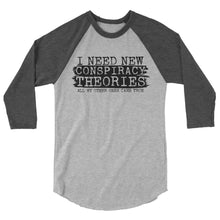 Charger l'image dans la galerie, New Conspiracy Theories 3/4 sleeve raglan shirt