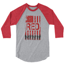Cargar imagen en el visor de la galería, Remember Everyone Deployed 3/4 sleeve raglan shirt