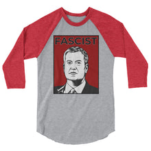 Cargar imagen en el visor de la galería, Mayor de Blasio Is A Fascist 3/4 sleeve raglan shirt