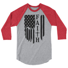 Cargar imagen en el visor de la galería, FAITH 3/4 sleeve raglan shirt