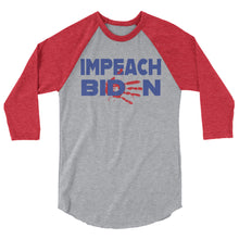 Cargar imagen en el visor de la galería, IMPEACH BIDEN 3/4 sleeve raglan shirt