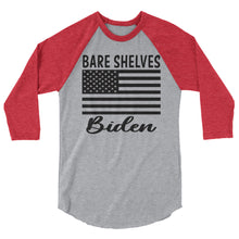 Cargar imagen en el visor de la galería, Bare shelves Biden 3/4 sleeve raglan shirt