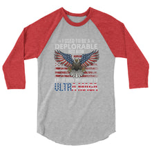Cargar imagen en el visor de la galería, ULTRA MAGA 3/4 sleeve raglan shirt