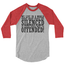 Cargar imagen en el visor de la galería, Offended ! 3/4 sleeve raglan shirt