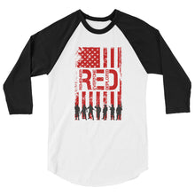 Cargar imagen en el visor de la galería, Remember Everyone Deployed 3/4 sleeve raglan shirt