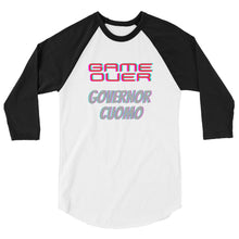 Cargar imagen en el visor de la galería, Game Over Cuomo 3/4 sleeve raglan shirt
