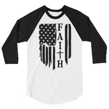 Cargar imagen en el visor de la galería, FAITH 3/4 sleeve raglan shirt
