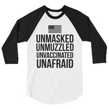 Cargar imagen en el visor de la galería, UnAfraid! 3/4 sleeve raglan shirt