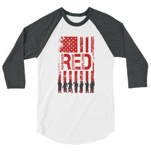 Cargar imagen en el visor de la galería, Remember Everyone Deployed 3/4 sleeve raglan shirt