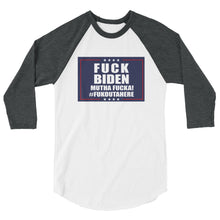 Cargar imagen en el visor de la galería, F**K BIDEN 3/4 sleeve raglan shirt