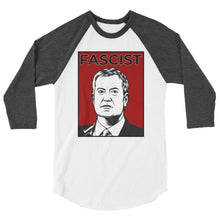 Cargar imagen en el visor de la galería, Mayor de Blasio Is A Fascist 3/4 sleeve raglan shirt