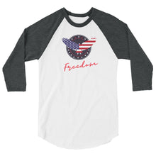 Cargar imagen en el visor de la galería, Freedom 3/4 sleeve raglan shirt