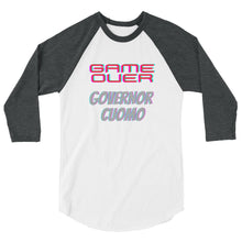 Cargar imagen en el visor de la galería, Game Over Cuomo 3/4 sleeve raglan shirt