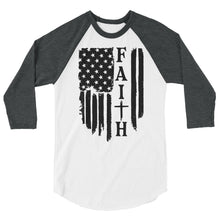 Cargar imagen en el visor de la galería, FAITH 3/4 sleeve raglan shirt