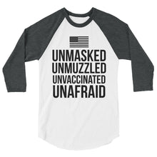 Cargar imagen en el visor de la galería, UnAfraid! 3/4 sleeve raglan shirt