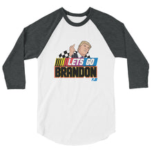 Charger l'image dans la galerie, Let’s go Brandon FJB Trump 3/4 sleeve raglan shirt