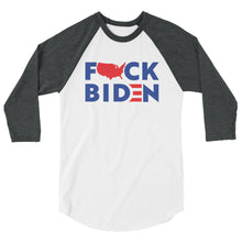 Cargar imagen en el visor de la galería, F*CK BIDEN 3/4 sleeve raglan shirt