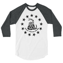 Cargar imagen en el visor de la galería, Don’t Tread On Me 3/4 sleeve raglan shirt