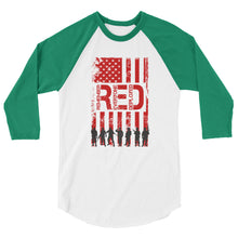 Cargar imagen en el visor de la galería, Remember Everyone Deployed 3/4 sleeve raglan shirt
