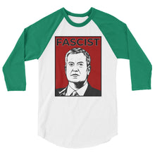 Cargar imagen en el visor de la galería, Mayor de Blasio Is A Fascist 3/4 sleeve raglan shirt