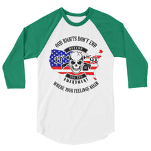 Cargar imagen en el visor de la galería, 2nd Amendment 3/4 sleeve raglan shirt