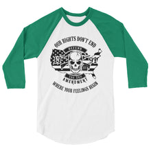 Cargar imagen en el visor de la galería, 2nd Amendment 3/4 sleeve raglan shirt