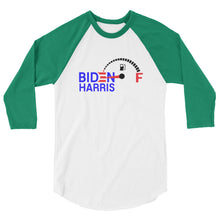 Cargar imagen en el visor de la galería, Biden Harris Empty 3/4 sleeve raglan shirt