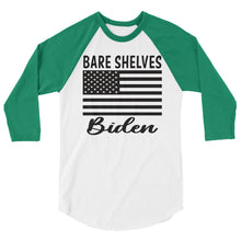Cargar imagen en el visor de la galería, Bare shelves Biden 3/4 sleeve raglan shirt