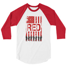 Cargar imagen en el visor de la galería, Remember Everyone Deployed 3/4 sleeve raglan shirt