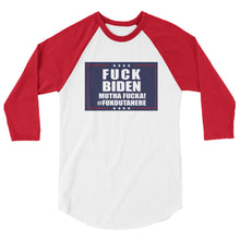 Cargar imagen en el visor de la galería, F**K BIDEN 3/4 sleeve raglan shirt