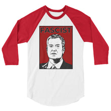 Cargar imagen en el visor de la galería, Mayor de Blasio Is A Fascist 3/4 sleeve raglan shirt