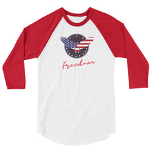 Cargar imagen en el visor de la galería, Freedom 3/4 sleeve raglan shirt