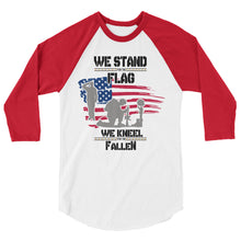 Cargar imagen en el visor de la galería, We Stand For The Flag 3/4 sleeve raglan shirt